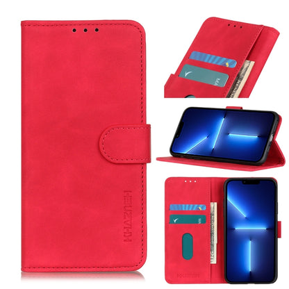 KHAZNEH Retro Texture PU + TPU Horizontal Flip Leather Case with Holder & Card Slots & Wallet