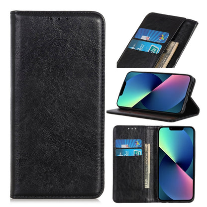 Magnetic Crazy Horse Texture Horizontal Flip Leather Case with Holder & Card Slots & Wallet