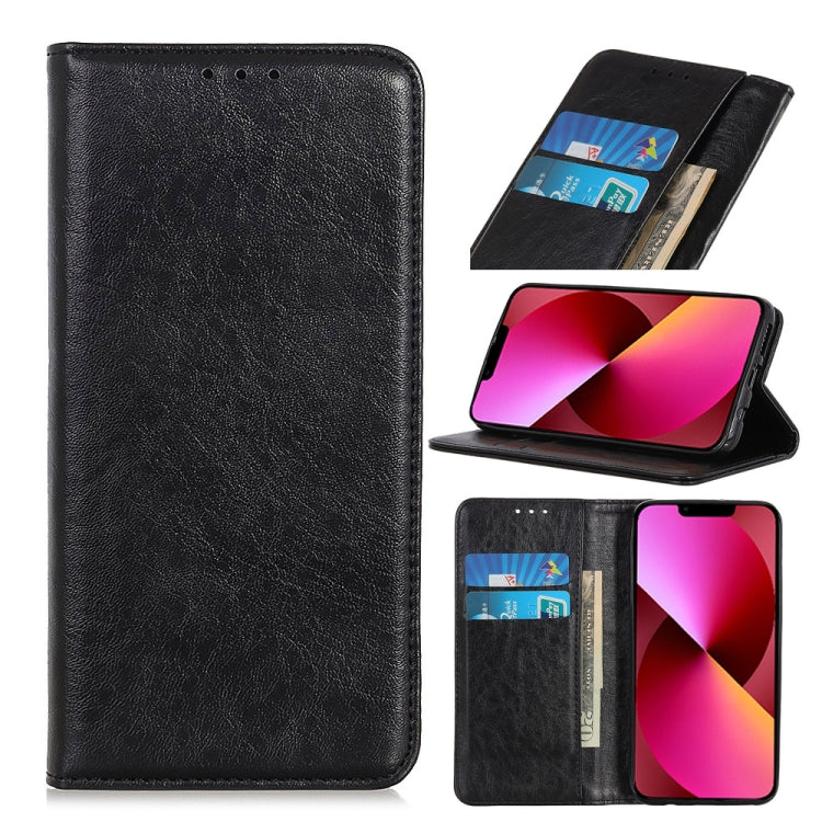 Magnetic Crazy Horse Texture Horizontal Flip Leather Case with Holder & Card Slots & Wallet