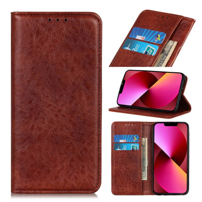 Magnetic Crazy Horse Texture Horizontal Flip Leather Case with Holder & Card Slots & Wallet