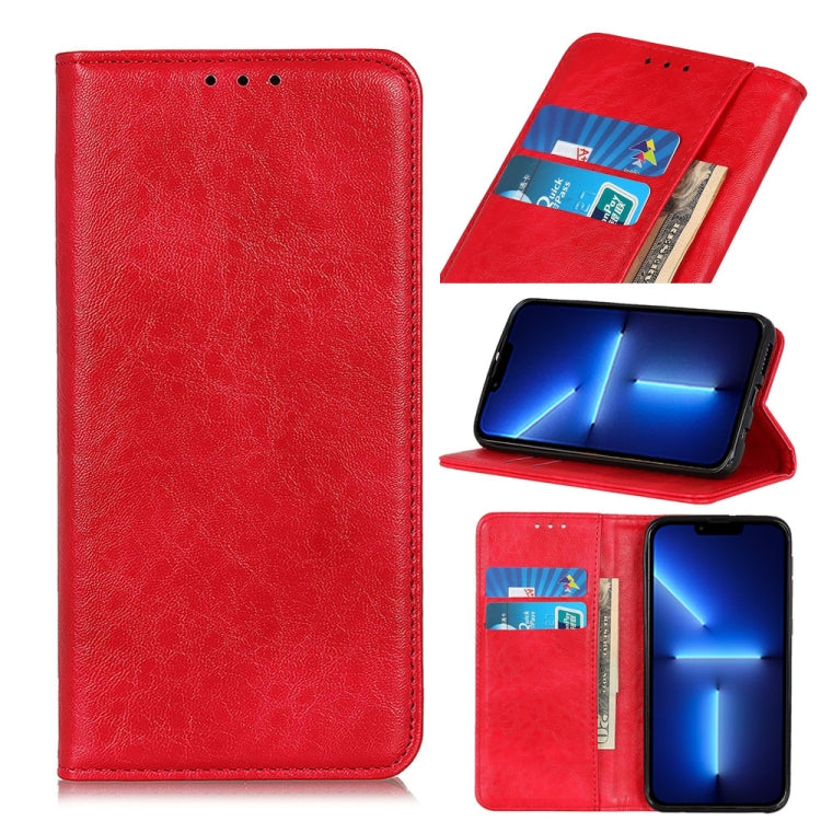 Magnetic Crazy Horse Texture Horizontal Flip Leather Case with Holder & Card Slots & Wallet