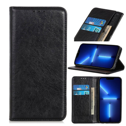 Magnetic Crazy Horse Texture Horizontal Flip Leather Case with Holder & Card Slots & Wallet