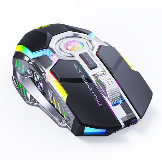 iMICE G7 Colorful Streamer Lights Rechargeable Silent Wireless Mouse