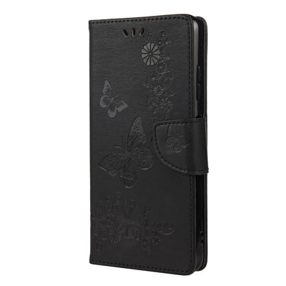 Vintage Embossed Floral Butterfly Pattern Horizontal Flip Leather Case with Card Slot & Holder & Wallet & Lanyard, For Samsung Galaxy A22 5G, For Sony Xperia 10 III, For Xiaomi Mi 11