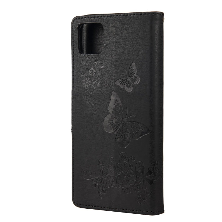 Vintage Embossed Floral Butterfly Pattern Horizontal Flip Leather Case with Card Slot & Holder & Wallet & Lanyard, For Samsung Galaxy A22 5G, For Sony Xperia 10 III, For Xiaomi Mi 11
