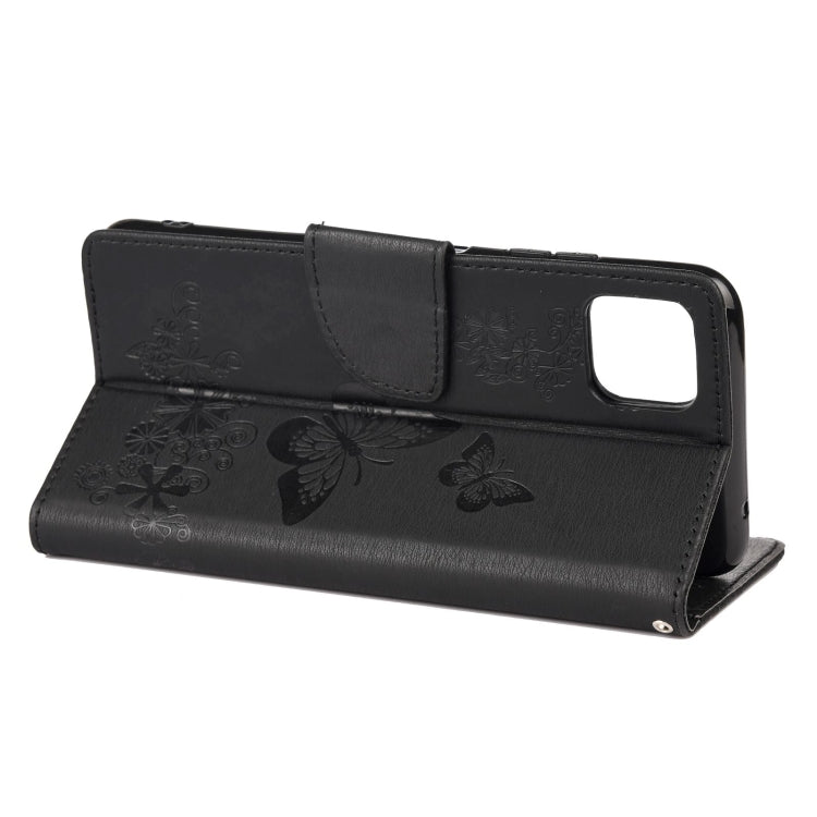 Vintage Embossed Floral Butterfly Pattern Horizontal Flip Leather Case with Card Slot & Holder & Wallet & Lanyard, For Samsung Galaxy A22 5G, For Sony Xperia 10 III, For Xiaomi Mi 11