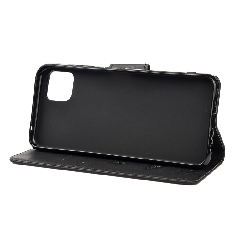 Vintage Embossed Floral Butterfly Pattern Horizontal Flip Leather Case with Card Slot & Holder & Wallet & Lanyard, For Samsung Galaxy A22 5G, For Sony Xperia 10 III, For Xiaomi Mi 11