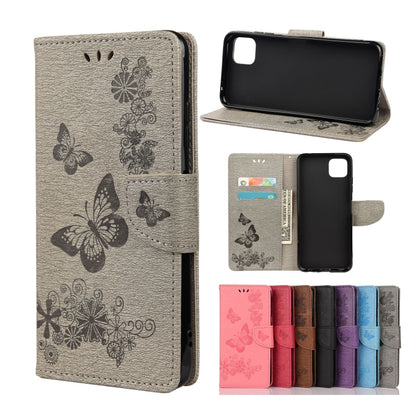 Vintage Embossed Floral Butterfly Pattern Horizontal Flip Leather Case with Card Slot & Holder & Wallet & Lanyard, For Samsung Galaxy A22 5G, For Sony Xperia 10 III, For Xiaomi Mi 11