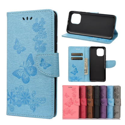 Vintage Embossed Floral Butterfly Pattern Horizontal Flip Leather Case with Card Slot & Holder & Wallet & Lanyard, For Samsung Galaxy A22 5G, For Sony Xperia 10 III, For Xiaomi Mi 11