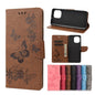 Vintage Embossed Floral Butterfly Pattern Horizontal Flip Leather Case with Card Slot & Holder & Wallet & Lanyard, For Samsung Galaxy A22 5G, For Sony Xperia 10 III, For Xiaomi Mi 11