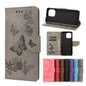 Vintage Embossed Floral Butterfly Pattern Horizontal Flip Leather Case with Card Slot & Holder & Wallet & Lanyard, For Samsung Galaxy A22 5G, For Sony Xperia 10 III, For Xiaomi Mi 11