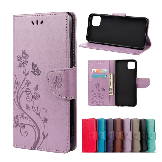 Butterfly Flower Pattern Horizontal Flip Leather Case with Holder & Card Slots & Wallet