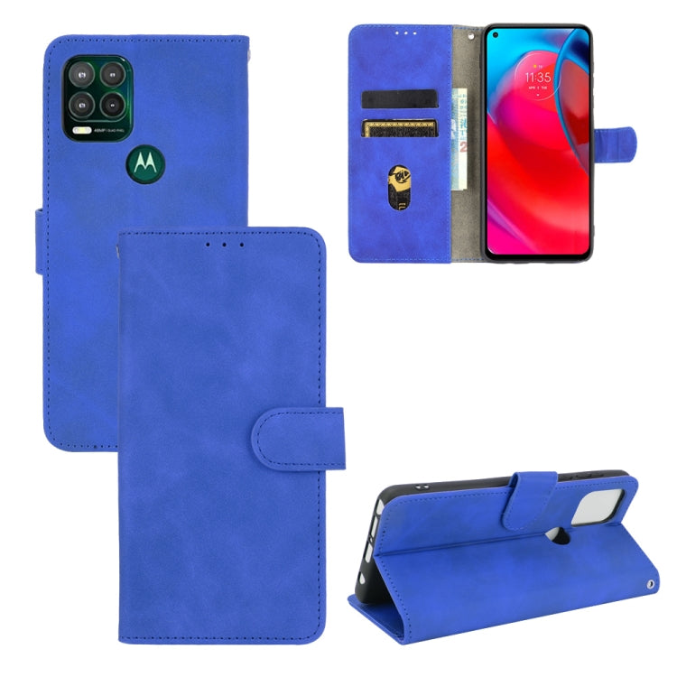 Solid Color Skin Feel Magnetic Buckle Horizontal Flip Calf Texture PU Leather Case with Holder & Card Slots & Wallet