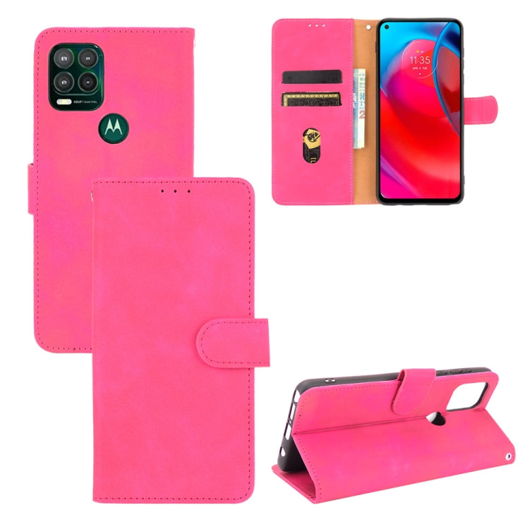 Solid Color Skin Feel Magnetic Buckle Horizontal Flip Calf Texture PU Leather Case with Holder & Card Slots & Wallet, For Motorola Moto G Stylus 5G, For Nokia C1 Plus