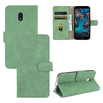 Solid Color Skin Feel Magnetic Buckle Horizontal Flip Calf Texture PU Leather Case with Holder & Card Slots & Wallet