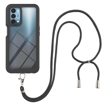 Starry Sky Solid Color Series Shockproof PC + TPU Protective Case with Neck Strap, For OnePlus 9, For OnePlus Nord N200 5G, For TCL 20S