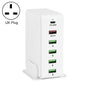 6 in 1 65W PD USB-C / Type-C + QC 3.0 USB + 4 USB Multi-port Travel Charger,, US Plug, EU Plug, UK Plug, AU Plug