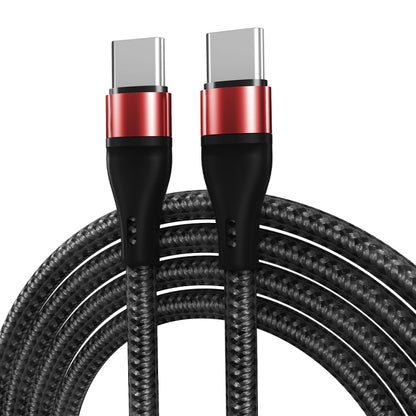 PD 60W USB-C / Type-C to USB-C / Type-C Fast Charging Nylon Braided Data Cable, 1m, 2m