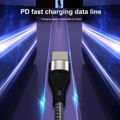 PD 60W USB-C / Type-C to USB-C / Type-C Fast Charging Nylon Braided Data Cable, 1m, 2m