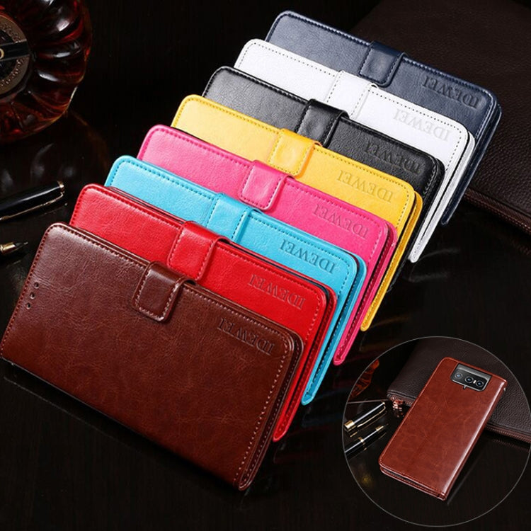 idewei Crazy Horse Texture Horizontal Flip Leather Case with Holder & Card Slots & Wallet, Series 1