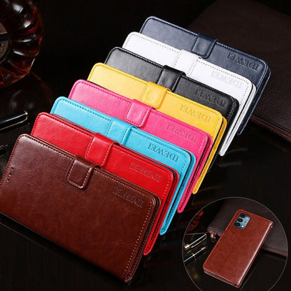 idewei Crazy Horse Texture Horizontal Flip Leather Case with Holder & Card Slots & Wallet, For OnePlus Nord N200 5G, For Asus Zenfone 8 Flip, For Infinix Hot 10T