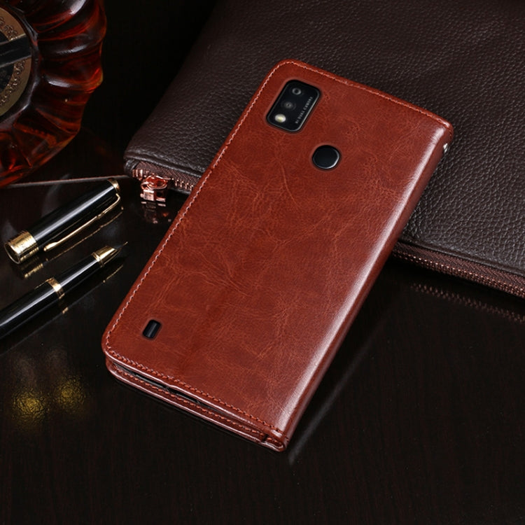 idewei Crazy Horse Texture Horizontal Flip Leather Case with Holder & Card Slots & Wallet, For ZTE Blade A51, For ZTE Blade A71