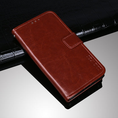idewei Crazy Horse Texture Horizontal Flip Leather Case with Holder & Card Slots & Wallet, For ZTE Blade A51, For ZTE Blade A71