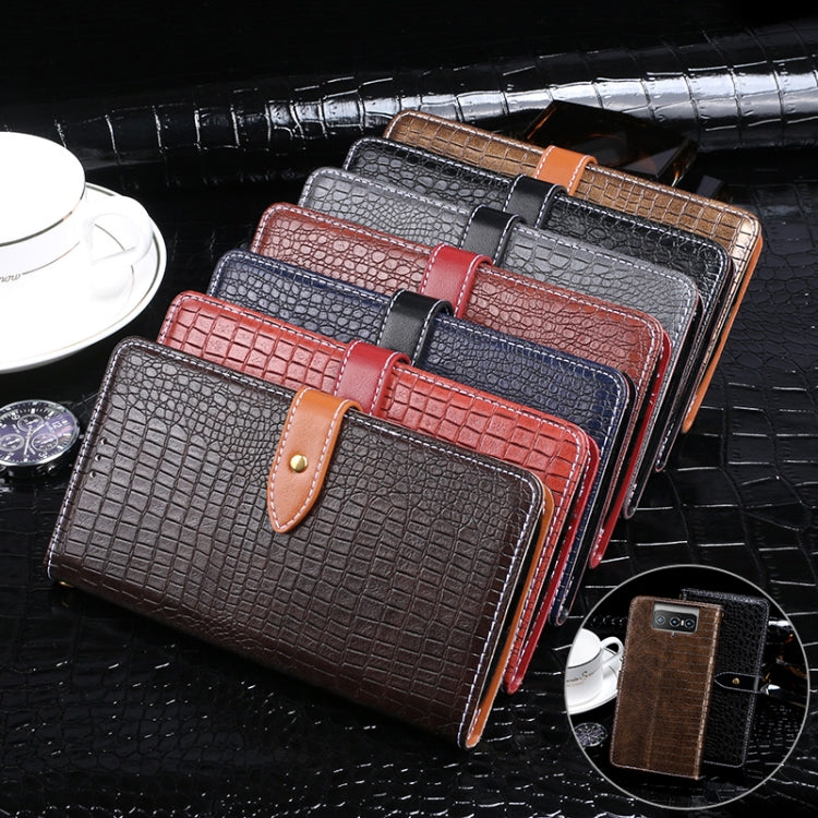 idewei Crocodile Texture Horizontal Flip Leather Case with Holder & Card Slots & Wallet