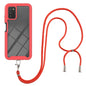 Starry Sky Solid Color Series Shockproof PC + TPU Protective Case with Neck Strap