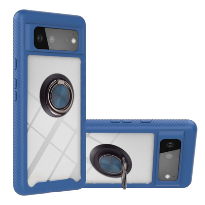 Starry Sky Solid Color Series Shockproof PC + TPU Protective Case with Ring Holder & Magnetic Function