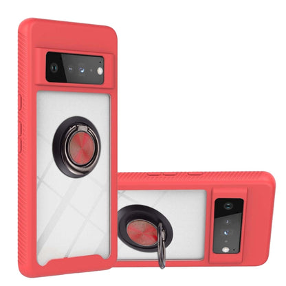 Starry Sky Solid Color Series Shockproof PC + TPU Protective Case with Ring Holder & Magnetic Function