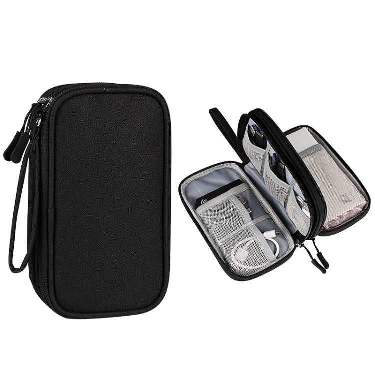 SM05 Double-layer Digital Accessory Storage Bag with Lanyard