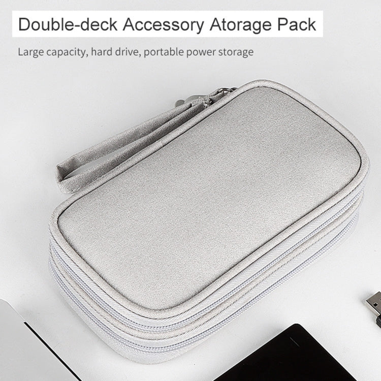 SM05 Double-layer Digital Accessory Storage Bag with Lanyard