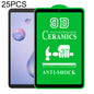 25 PCS 9D Full Screen Full Glue Ceramic Film, For Samsung Galaxy Tab A 8.4 2020 (25 PCS), For Samsung Galaxy Tab A 10.1 2016 T580/T585 (25 PCS), For Samsung Galaxy Tab A 10.5 2018 T590/T595 (25 PCS), For Samsung Galaxy Tab A7 Lite 8.7 inch T225 (25 PCS...