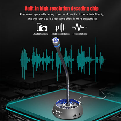 HXSJ F15 USB Anti-interference Matrix Noise Reduction Microphone