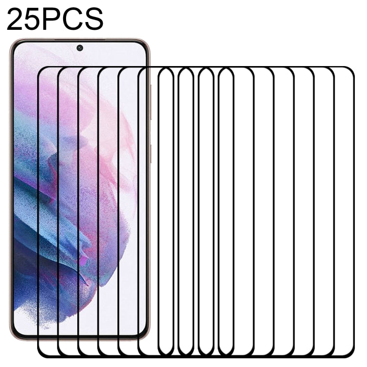 25 PCS Full Glue 9H HD 3D Curved Edge Tempered Glass Film