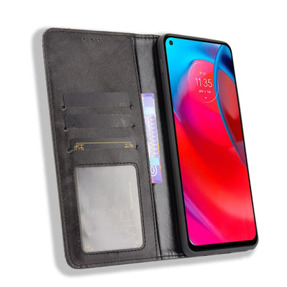 Magnetic Buckle Retro Crazy Horse Texture Horizontal Flip Leather Case with Holder & Card Slots & Photo Frame, For Motorola Moto G Stylus 5G 2021, For OPPO Reno6 5G, For OPPO Reno6 Pro 5G, For OPPO Reno6 Pro+ 5G, For vivo X60 Pro / X60 5G Curved Surfac...