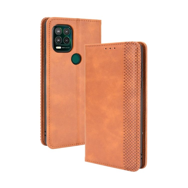 Magnetic Buckle Retro Crazy Horse Texture Horizontal Flip Leather Case with Holder & Card Slots & Photo Frame, Series 1