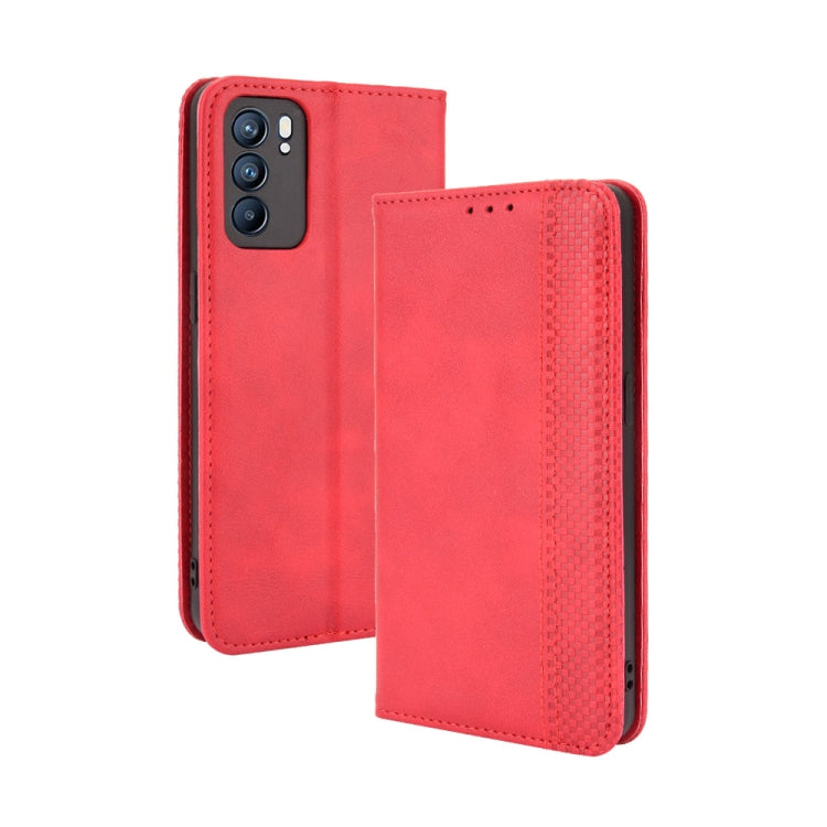 Magnetic Buckle Retro Crazy Horse Texture Horizontal Flip Leather Case with Holder & Card Slots & Photo Frame, For Motorola Moto G Stylus 5G 2021, For OPPO Reno6 5G, For OPPO Reno6 Pro 5G, For OPPO Reno6 Pro+ 5G, For vivo X60 Pro / X60 5G Curved Surfac...