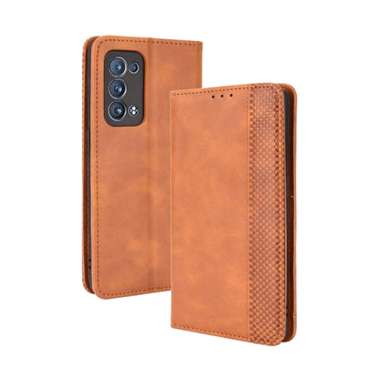 Magnetic Buckle Retro Crazy Horse Texture Horizontal Flip Leather Case with Holder & Card Slots & Photo Frame, For Motorola Moto G Stylus 5G 2021, For OPPO Reno6 5G, For OPPO Reno6 Pro 5G, For OPPO Reno6 Pro+ 5G, For vivo X60 Pro / X60 5G Curved Surfac...