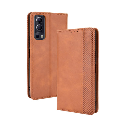 Magnetic Buckle Retro Crazy Horse Texture Horizontal Flip Leather Case with Holder & Card Slots & Photo Frame, Series 2