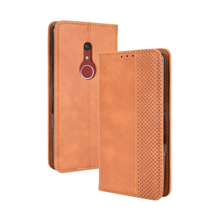 Magnetic Buckle Retro Crazy Horse Texture Horizontal Flip Leather Case with Holder & Card Slots & Photo Frame, Series 1