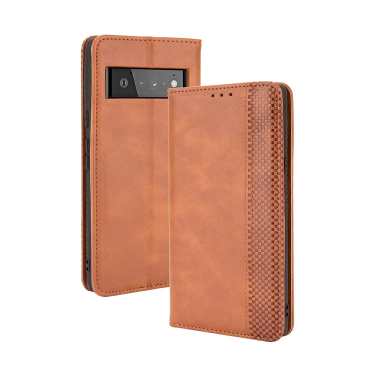 Magnetic Buckle Retro Crazy Horse Texture Horizontal Flip Leather Case with Holder & Card Slots & Photo Frame, Series 2