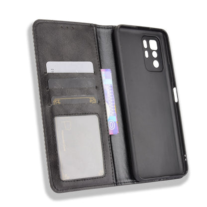 Magnetic Buckle Retro Crazy Horse Texture Horizontal Flip Leather Case with Holder & Card Slots & Photo Frame, Series 2