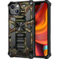 Camouflage Armor Shockproof TPU + PC Magnetic Protective Case with Holder