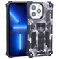 Camouflage Armor Shockproof TPU + PC Magnetic Protective Case with Holder