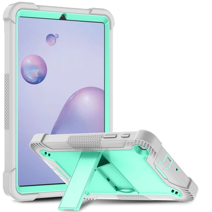 Silicone + PC Shockproof Protective Case with Holder, For Samsung Galaxy Tab A 8.0 2019, For Samsung Galaxy Tab A 8.4(2020), For Samsung Galaxy Tab A7 Lite T225/T220, For Samsung Galaxy Tab S6 Lite, For Samsung Galaxy Tab S7 FE�������������������������...