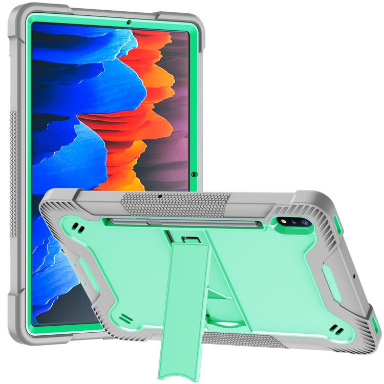 Silicone + PC Shockproof Protective Case with Holder, For Samsung Galaxy Tab A 8.0 2019, For Samsung Galaxy Tab A 8.4(2020), For Samsung Galaxy Tab A7 Lite T225/T220, For Samsung Galaxy Tab S6 Lite, For Samsung Galaxy Tab S7 FE�������������������������...