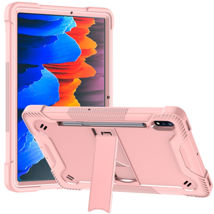 Silicone + PC Shockproof Protective Case with Holder, For Samsung Galaxy Tab A 8.0 2019, For Samsung Galaxy Tab A 8.4(2020), For Samsung Galaxy Tab A7 Lite T225/T220, For Samsung Galaxy Tab S6 Lite, For Samsung Galaxy Tab S7 FE�������������������������...