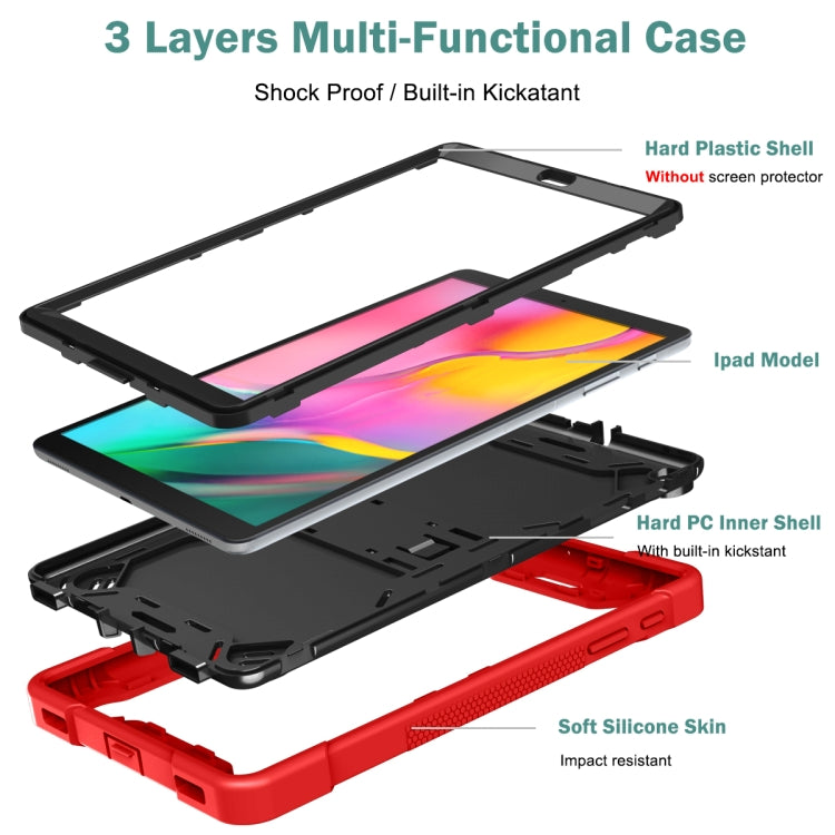 Silicone + PC Shockproof Protective Case with Holder, For Samsung Galaxy Tab A 10.1 (2019), For Samsung Galaxy Tab A7 10.4 (2020)